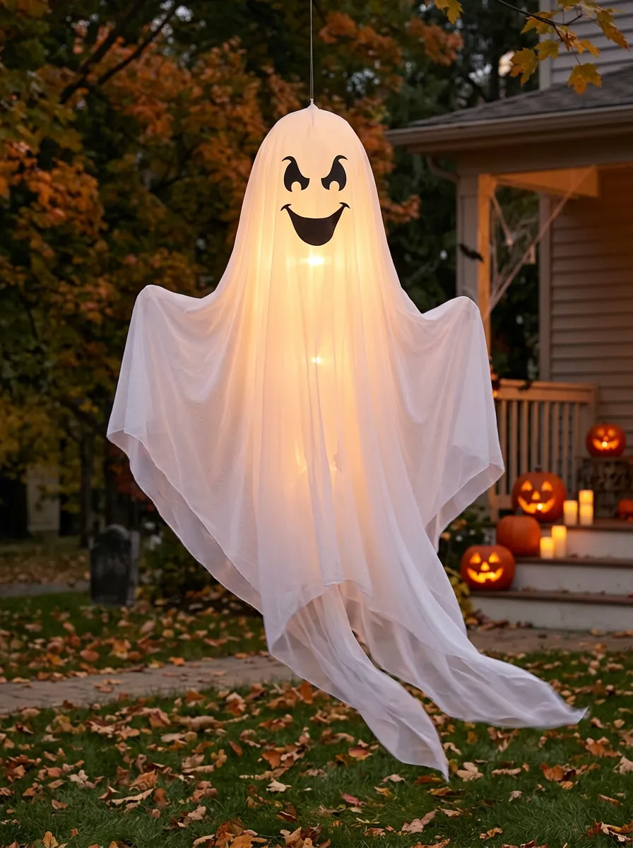 Classic Ghost LED Halloween Yard Decoration