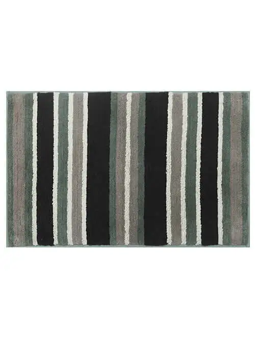 Everyday Detail Striped Cotton Bathroom Mat