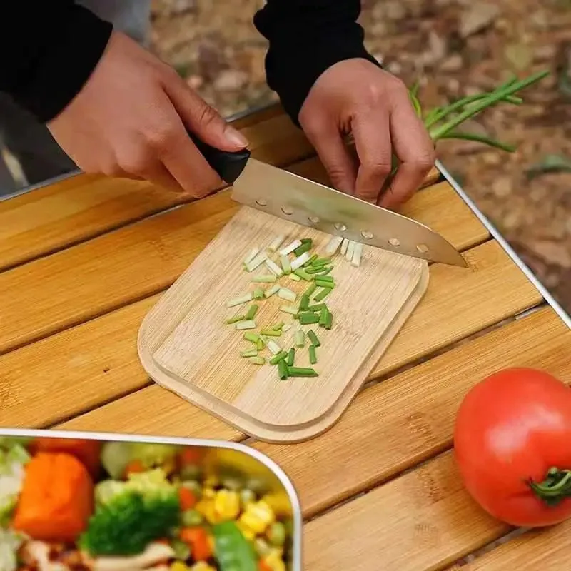 Stainless Lunch Container With Wooden Lid
