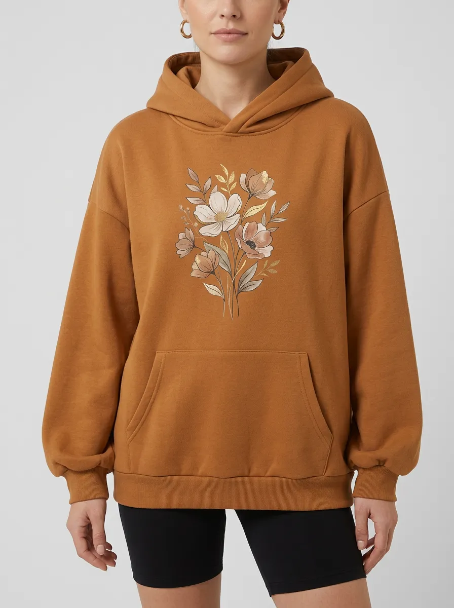Everyday Botanical Nature Floral Bouquet Hoodie