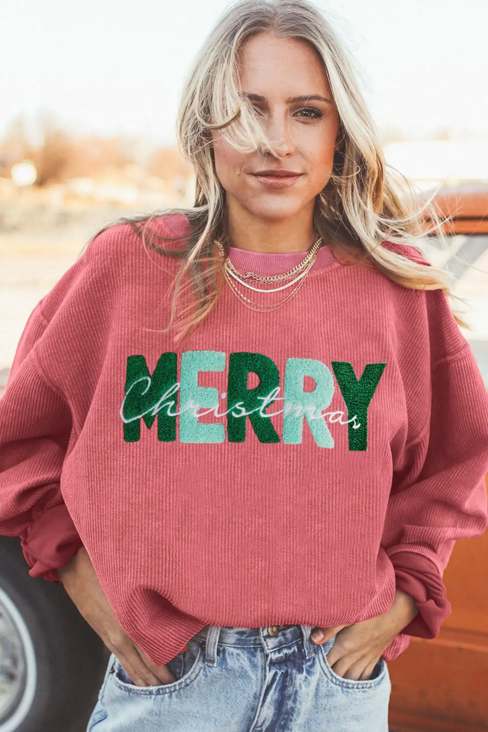 Everyday Relaxed Corded Sweatshirt