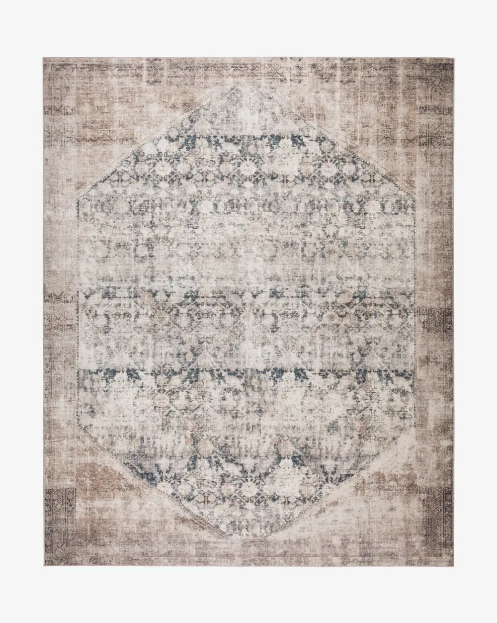 Traditional-Motif Synthetic Area Rug