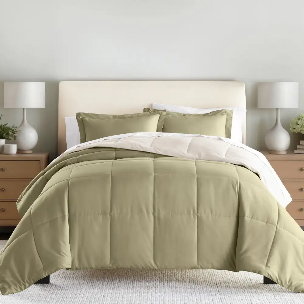 Reversible Down Alternative Comforter Set