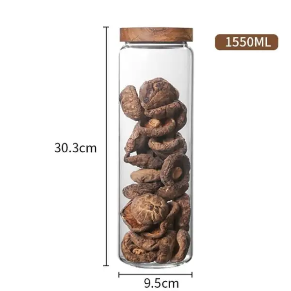 Wooden Glass Spice Home Storage Rack