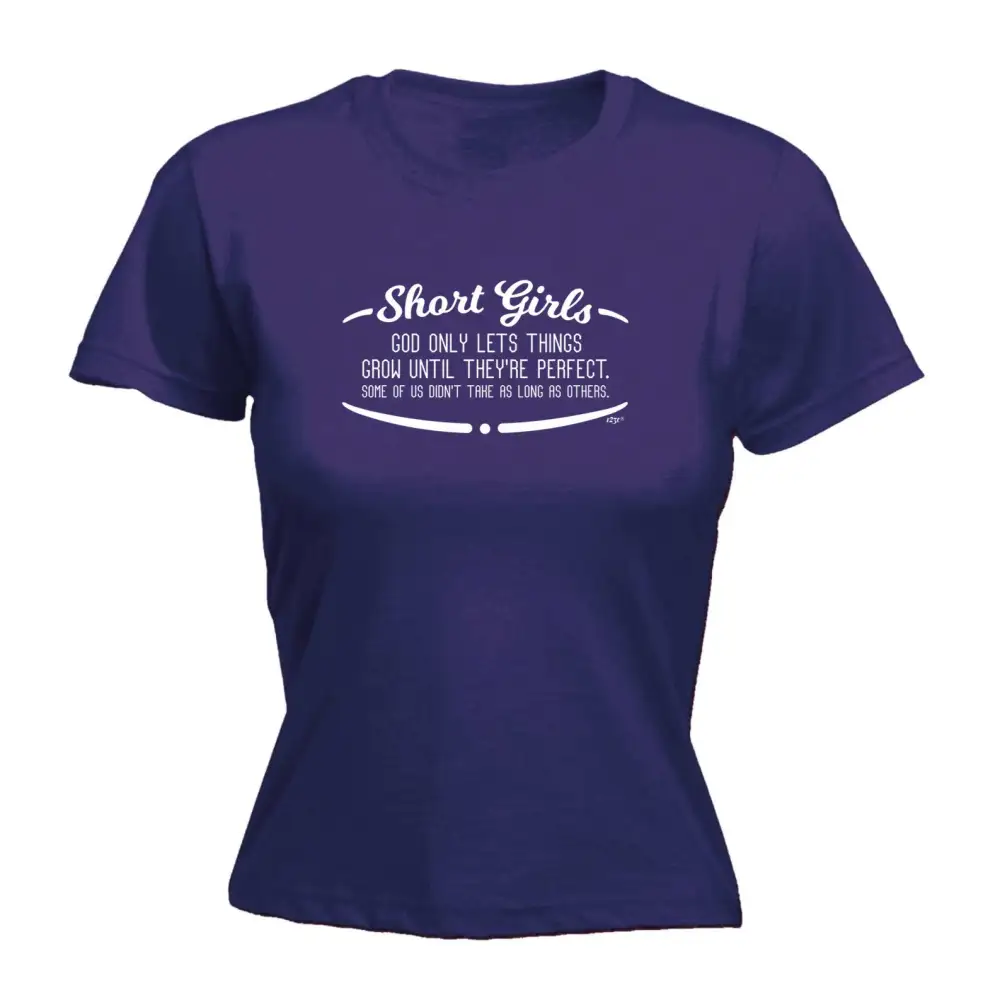 Short Girl Graphic Fitted Tee