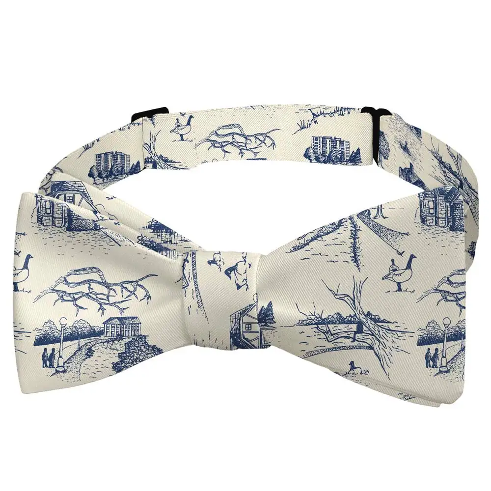 Wash Park Toile Pattern Bow Tie