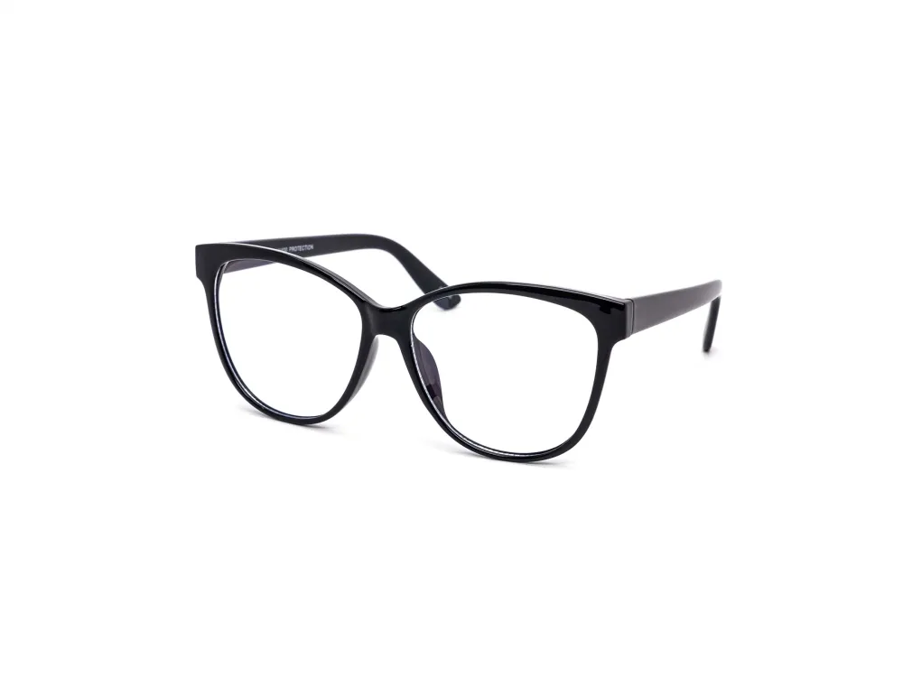 Twelve-Piece Classic Round Cat-Eye Light Glasses