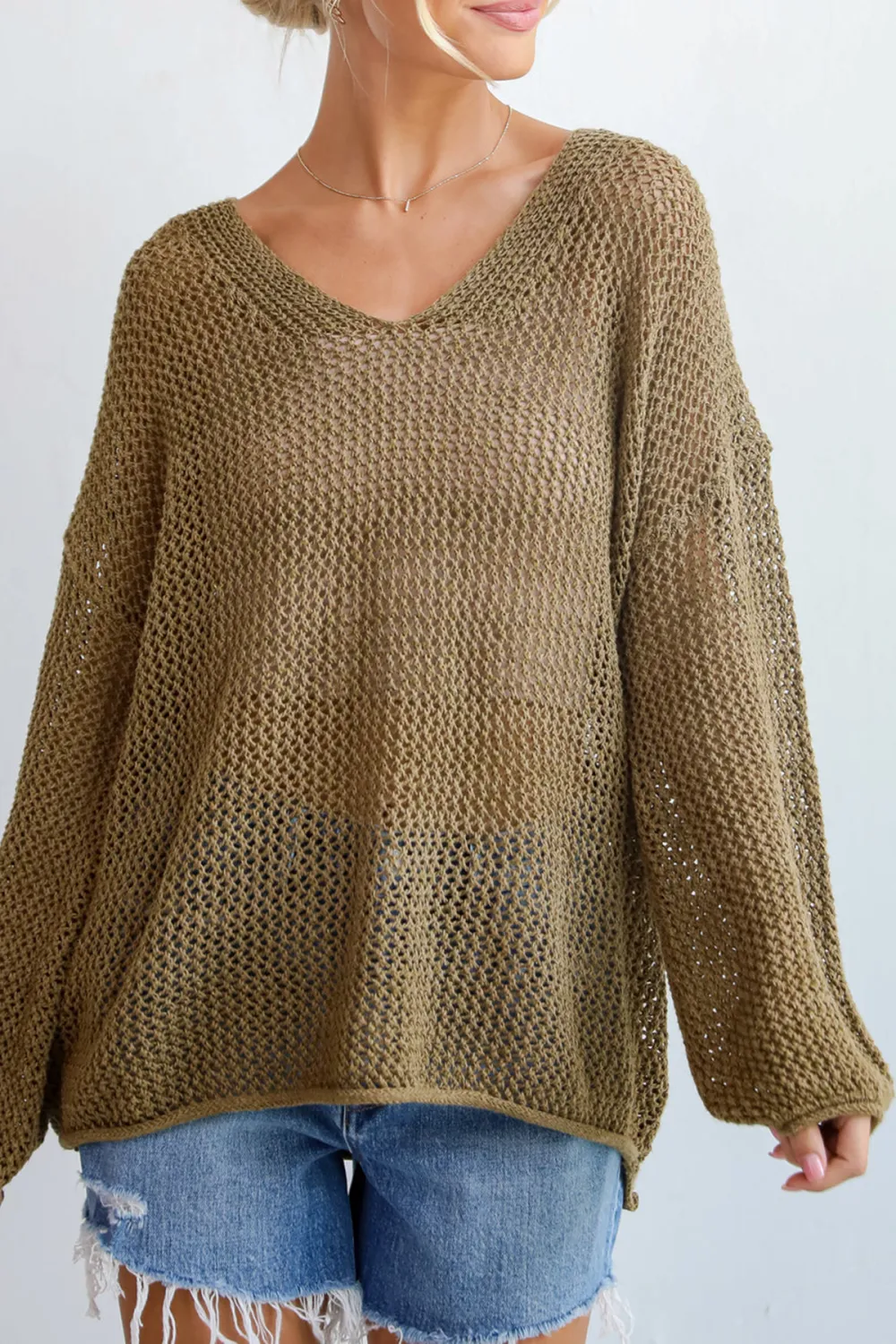 Open Knit Sweater