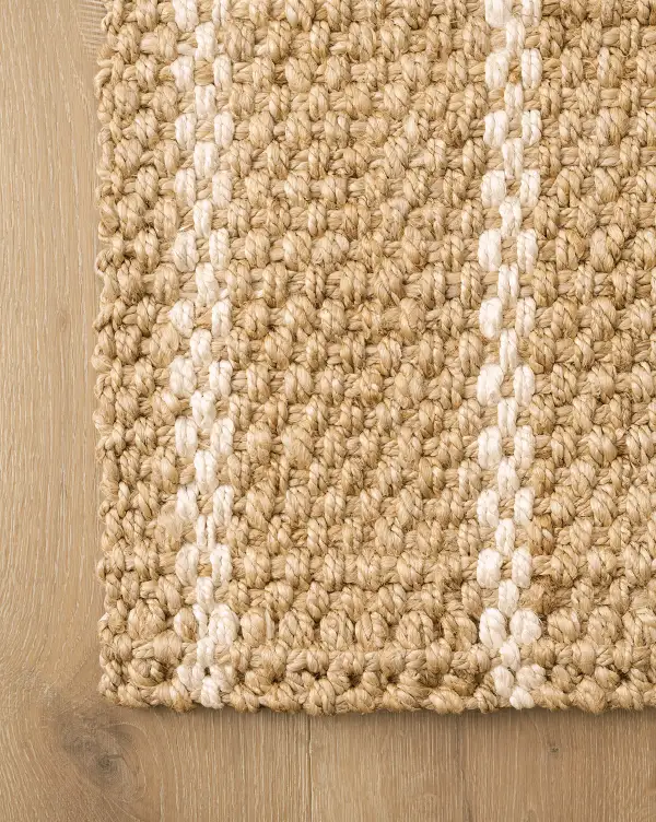Striped Handwoven Jute Area Rug