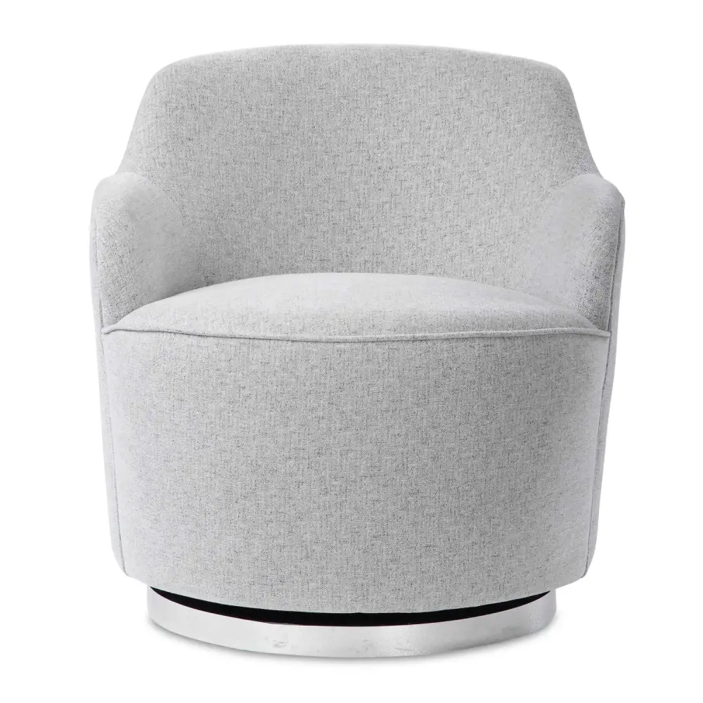 Linen Blend Swivel Chair