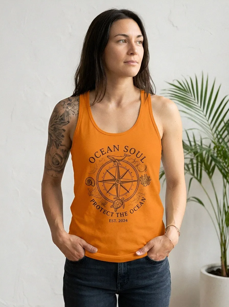 Ocean Lover Compass Tank Top