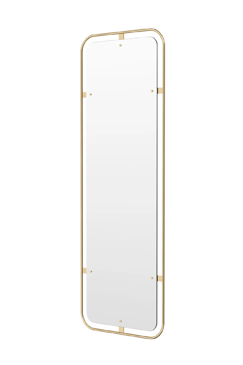 Round Decorative Framed Rectangular Mirror