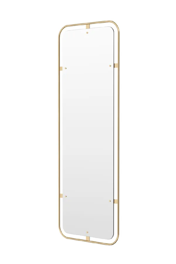 Round Decorative Framed Rectangular Mirror