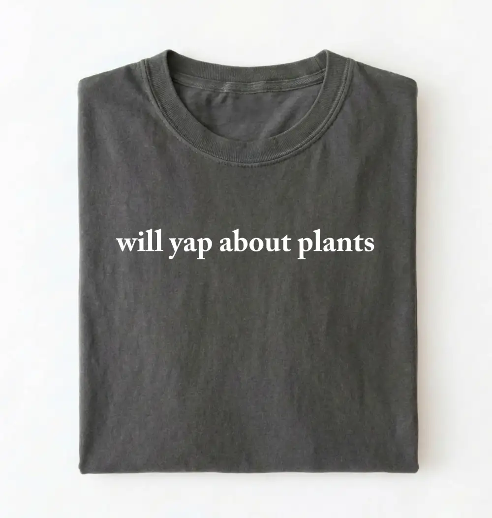Plant Theme Relaxed Graphic Cotton Tee