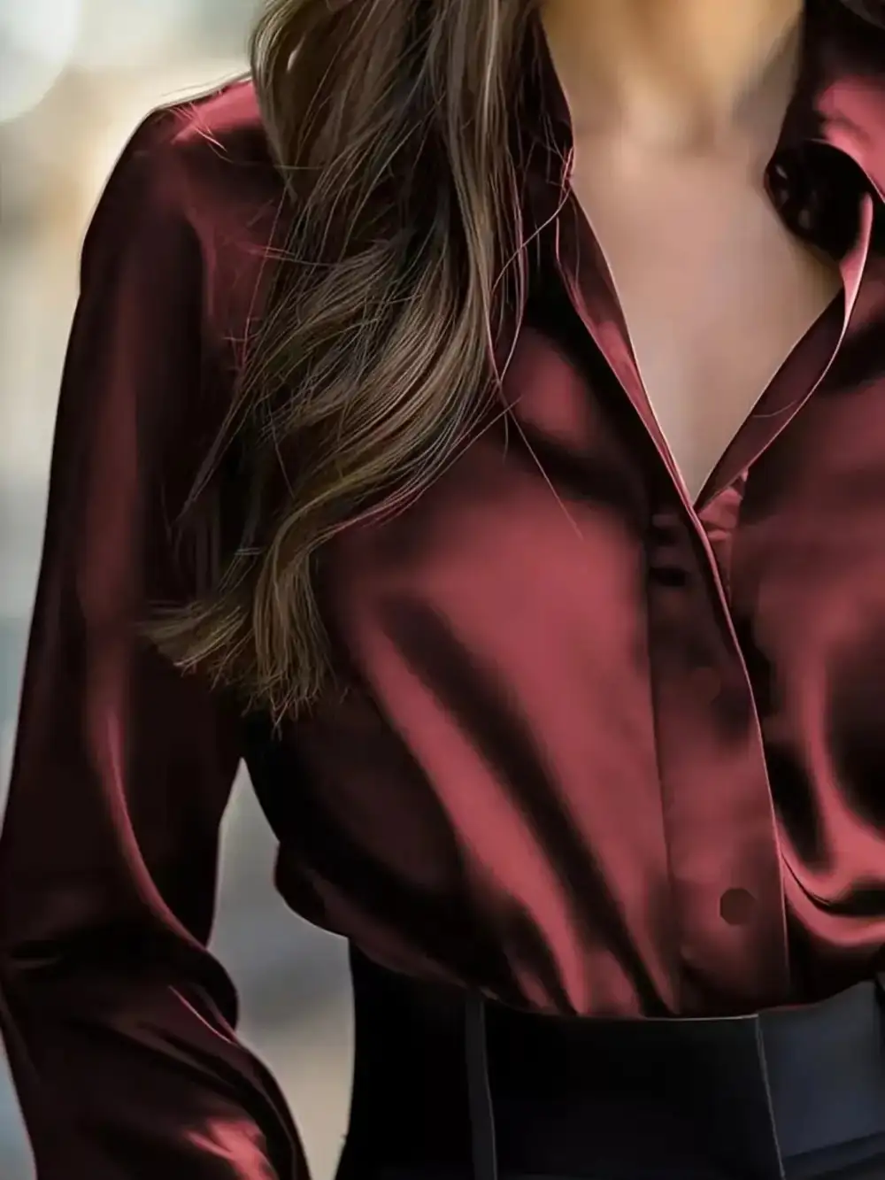 Button Down Collared Long Sleeve Shirt