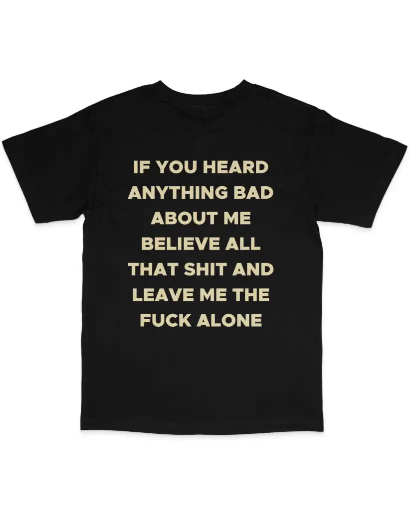 Casual Back Print Cotton Tee
