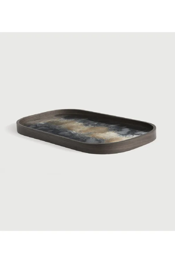 Hand-painted Glass Valet Tray