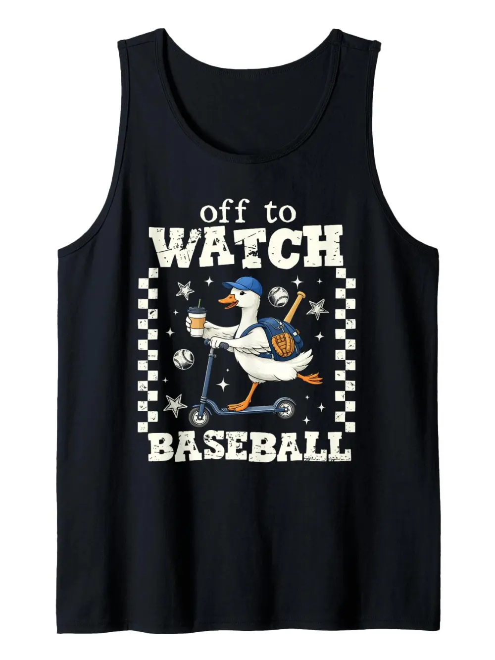 Baseball Goose Print Tank Top