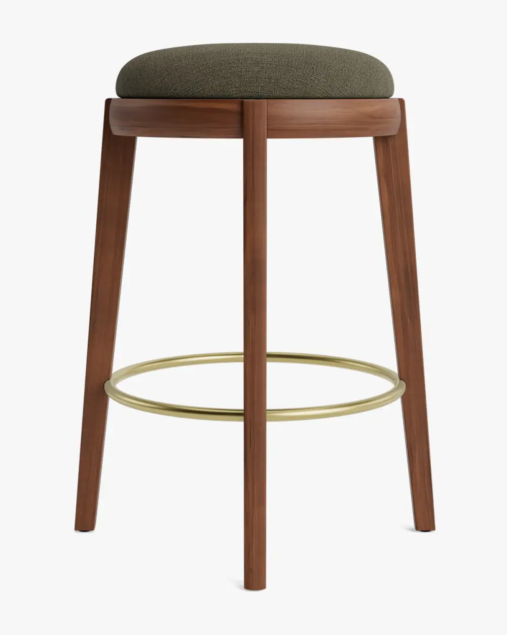 Modern Leather Counter Stool