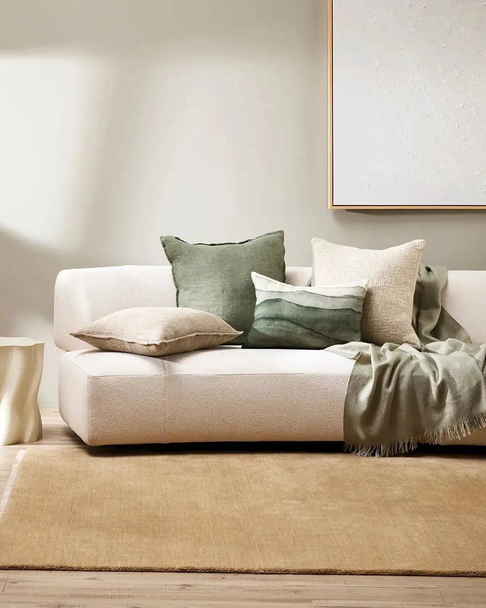 Wool Contemporary Minimalist Area Rug