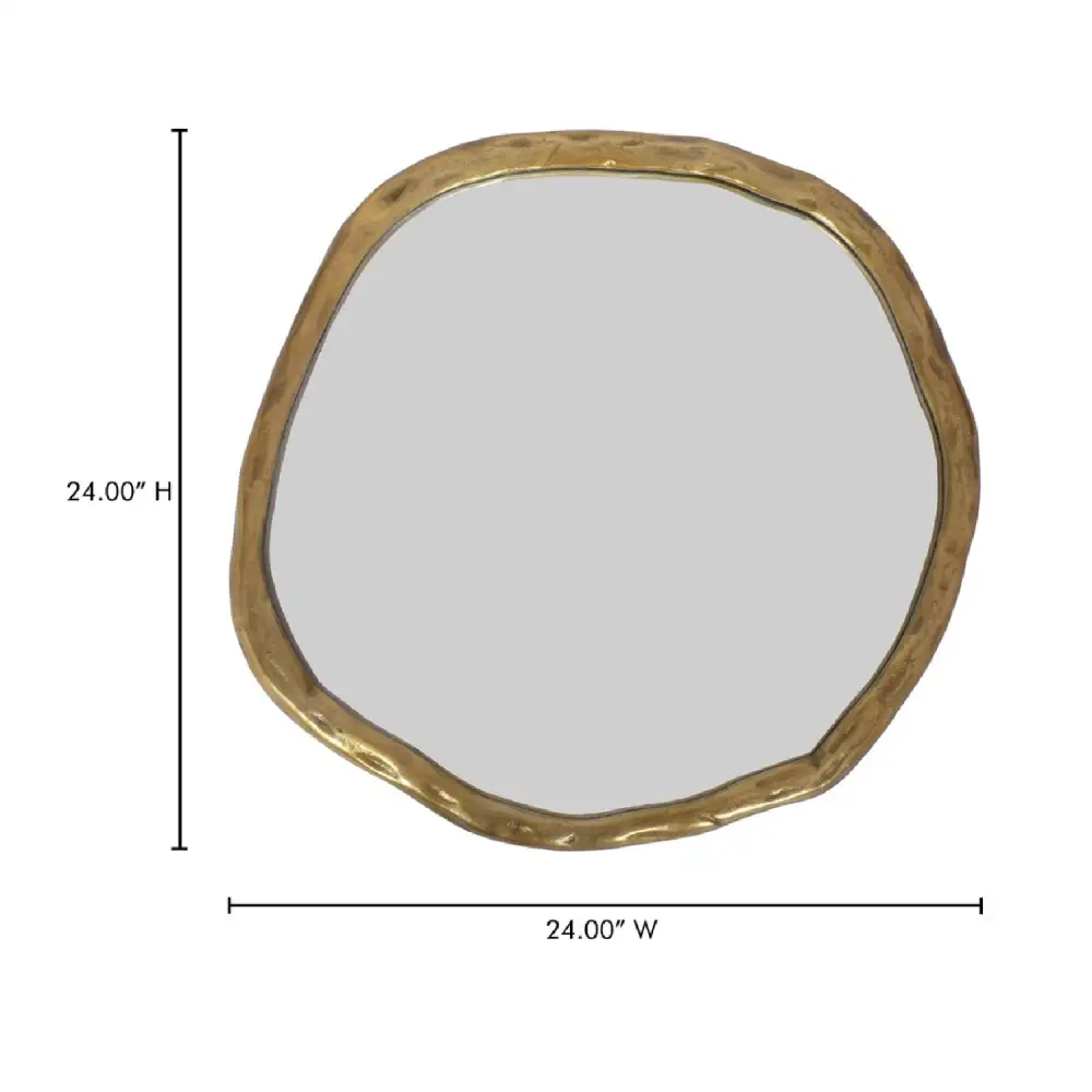 Organic-Shaped Aluminum Mirror