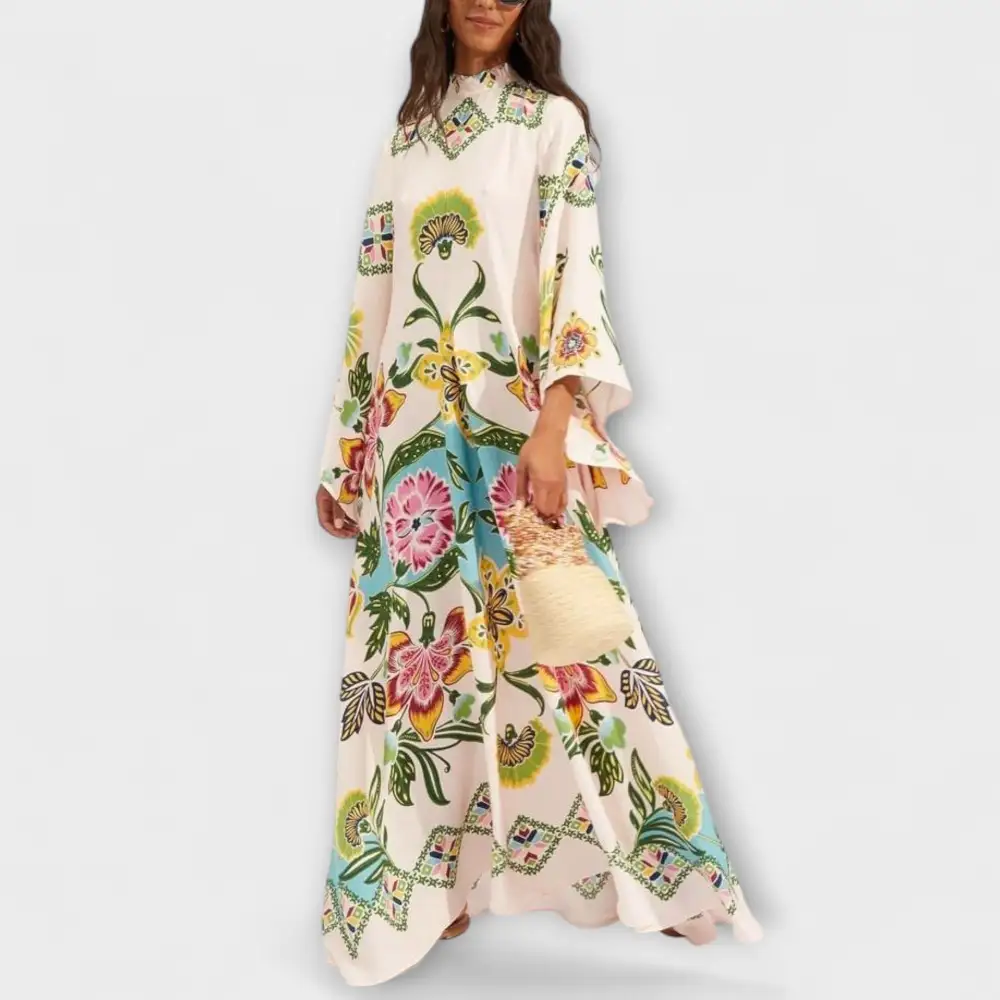 Everyday Floral Printed Flowing Maxi Dress