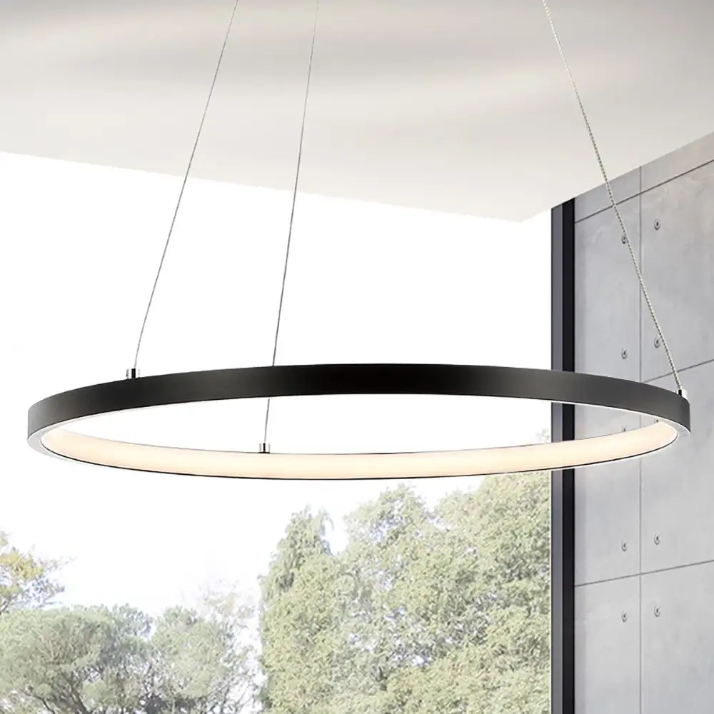 Round Integrated LED Metal Pendant