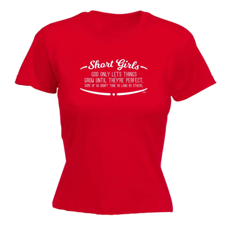 Short Girl Graphic Fitted Tee