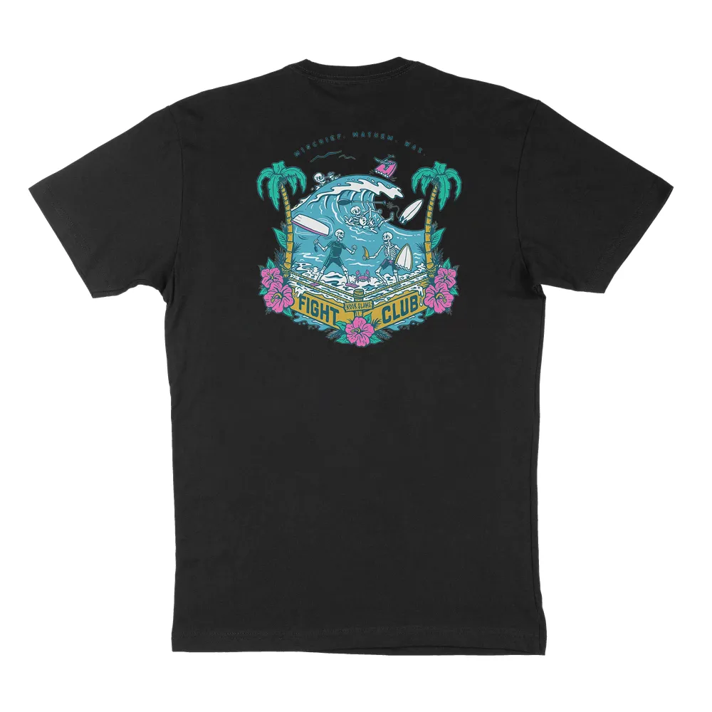 Tropical Beach Scene Graphic T-Shirt