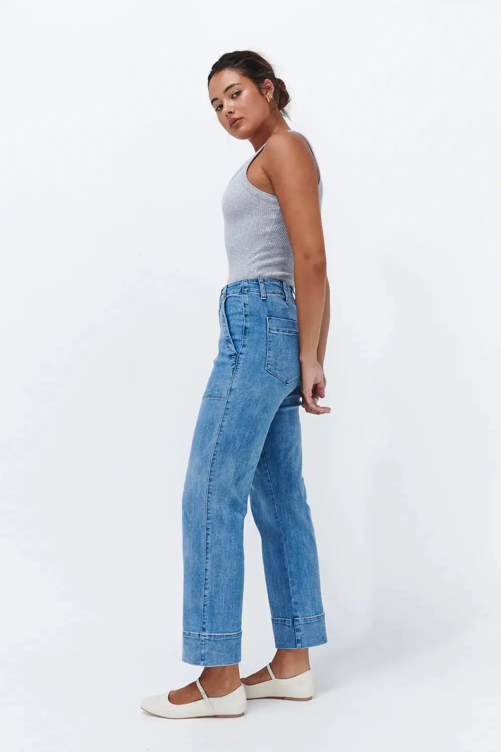 Retro Inspired Denim Jeans