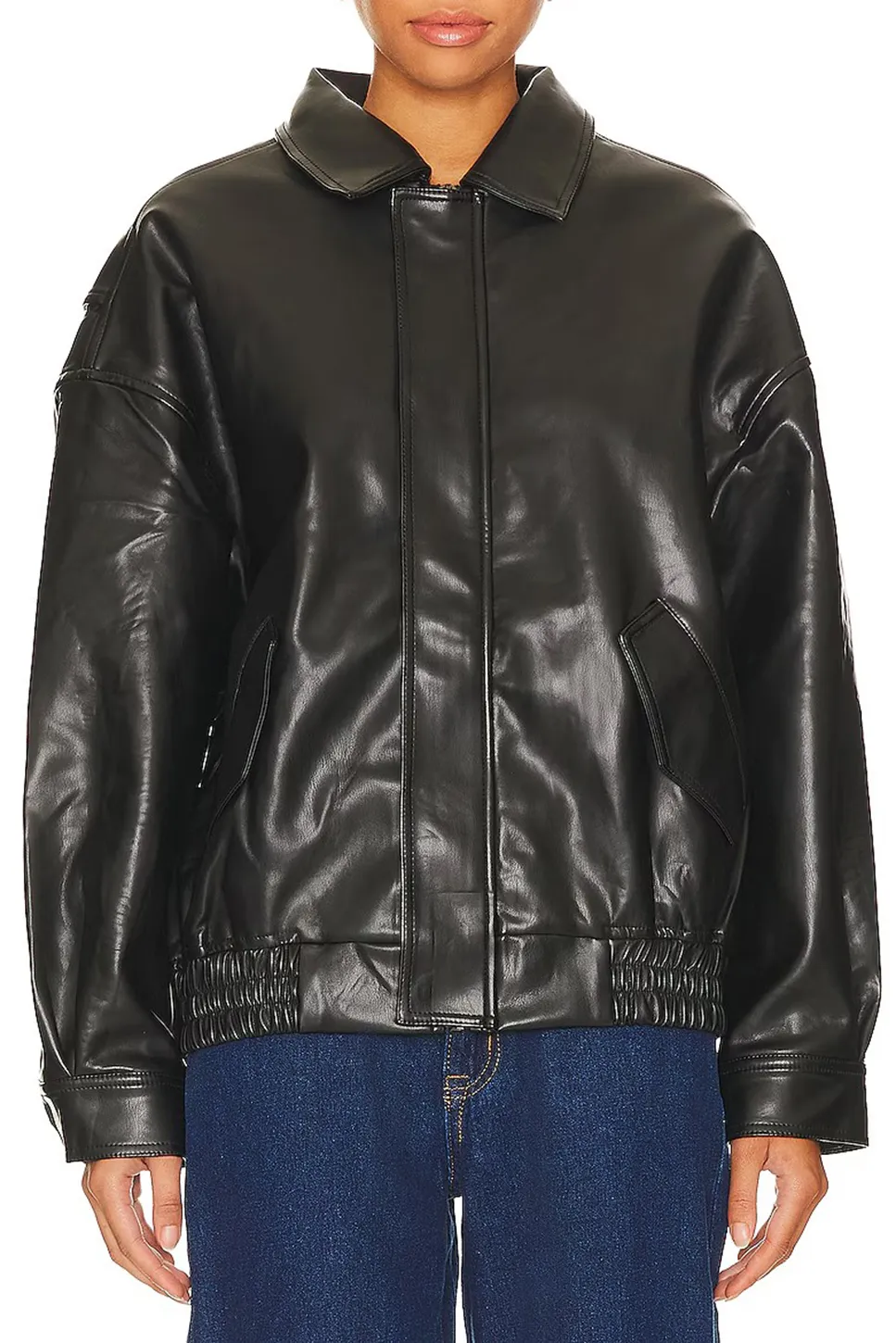 Classic Black Bomber Jacket