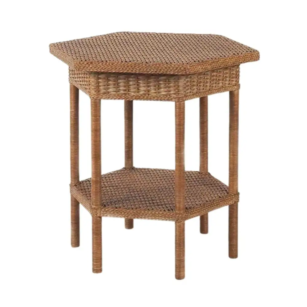Refined Rattan Side Table
