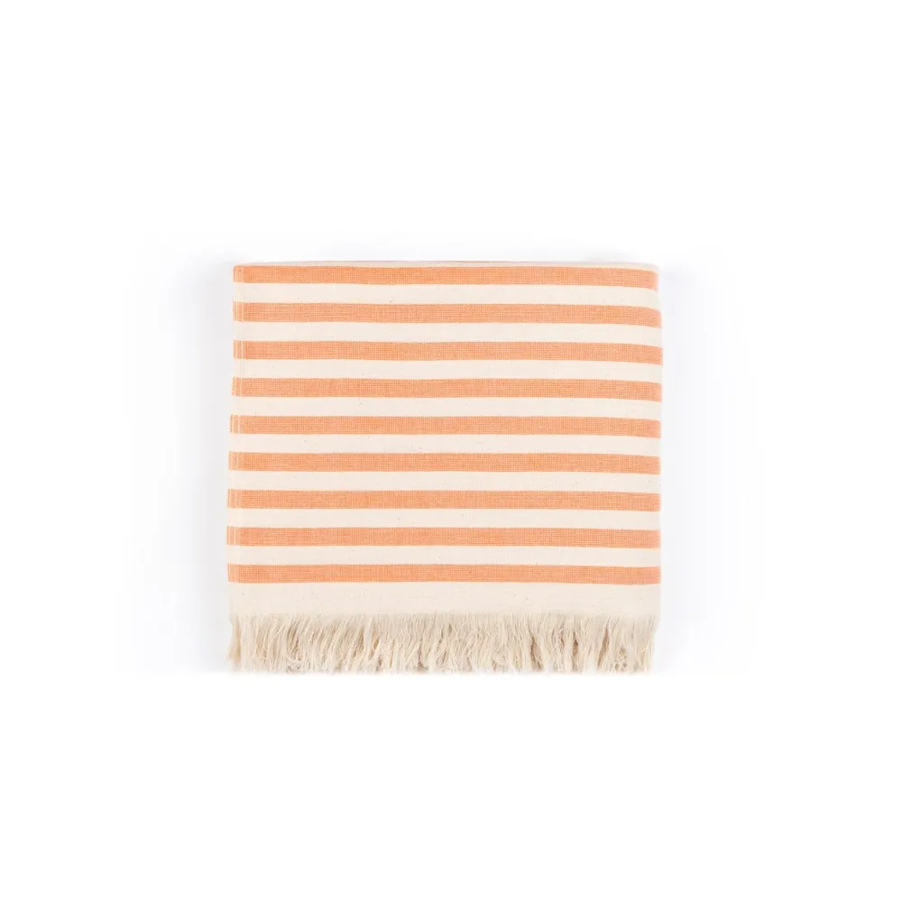 Striped Cotton Oversized Towel