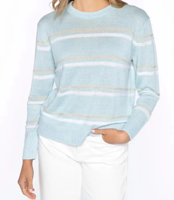 Textured Stripe Crew