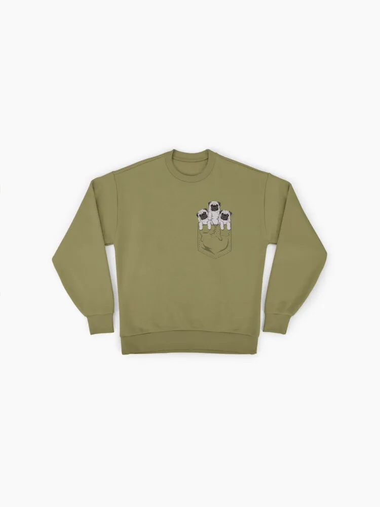 Pocket Pug Dog Graphic Sweatshirt