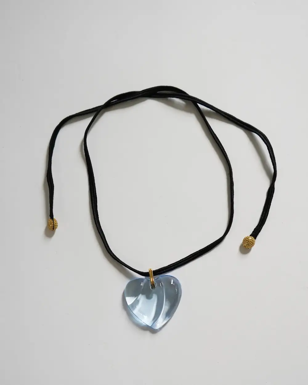Crystal Glass Light Heart Necklace
