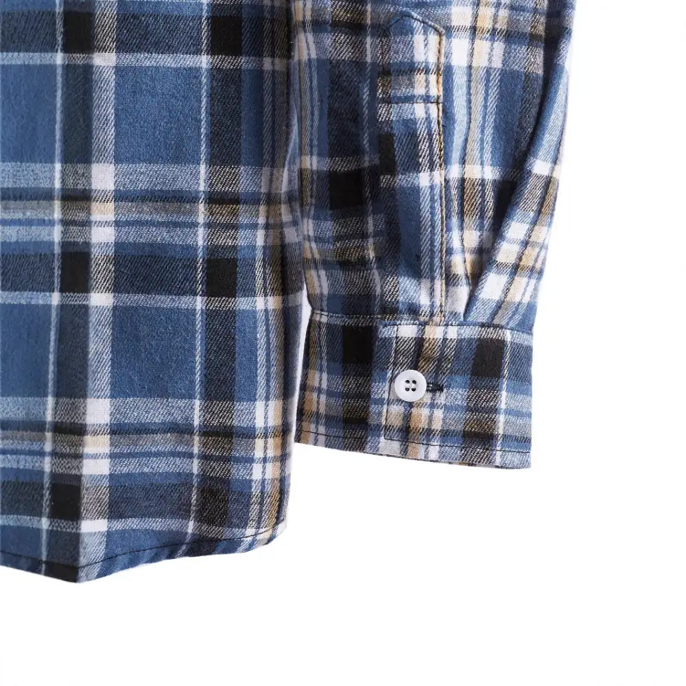 Men's Flannel Shirt With Integrated Hood