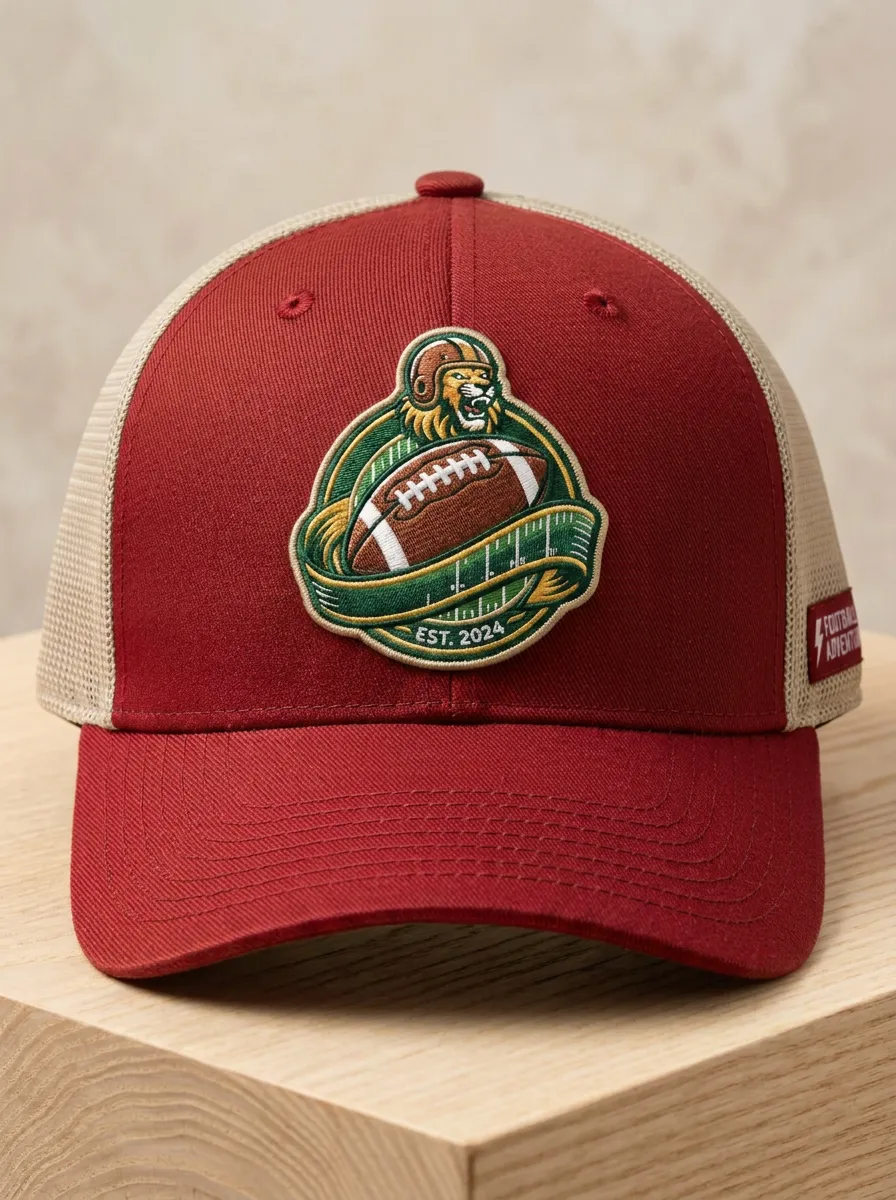Lion Mascot Mesh Baseball Cap