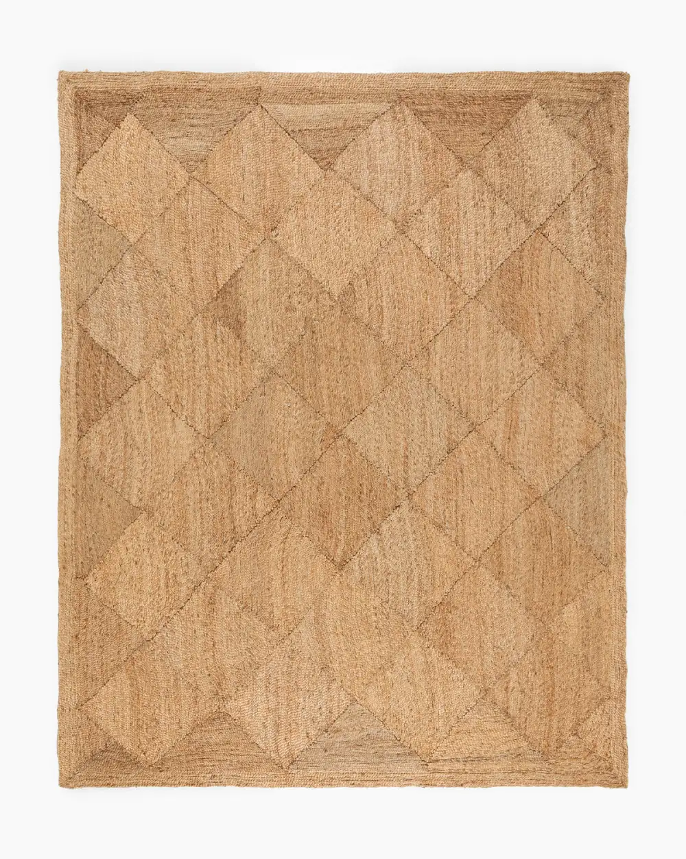 Diamond Handwoven Jute Area Rug