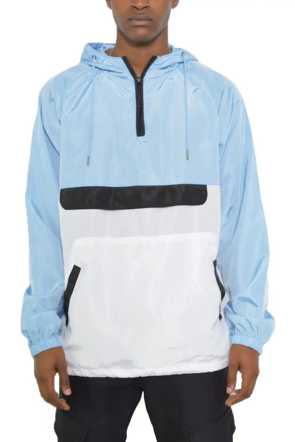Classic Color Block Pullover Anorak Jacket
