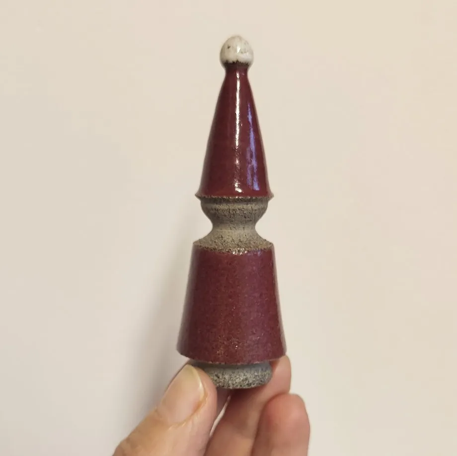 Handcrafted Ceramic Gnome Ornament
