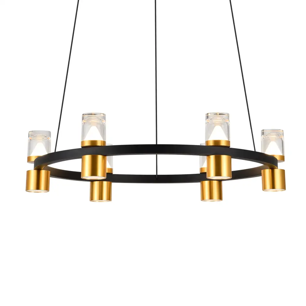 Up-Down Six-Light Pendant Lighting Height Adjustable Integrated LED Chandelier