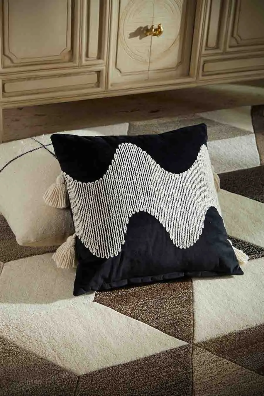 Artisan Embroidered Decorative Cushion Cover