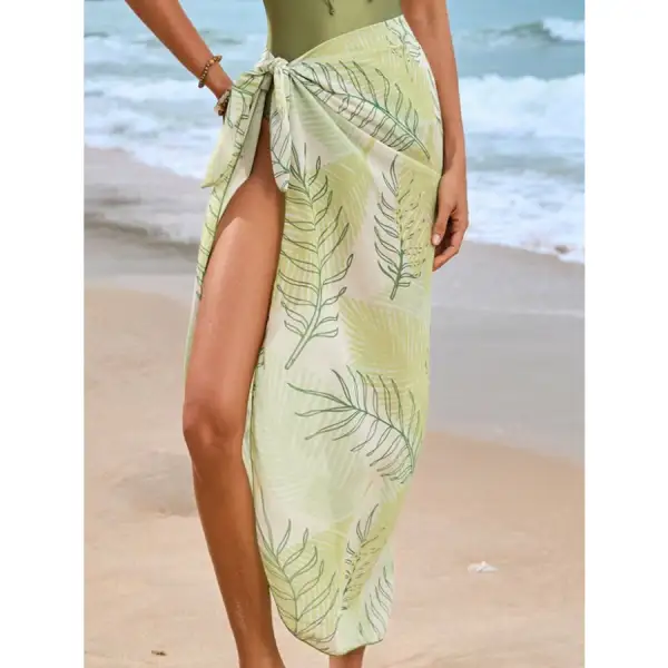 Women's Cutout Sweetheart-Neck Swimsuit Cover-Up Set