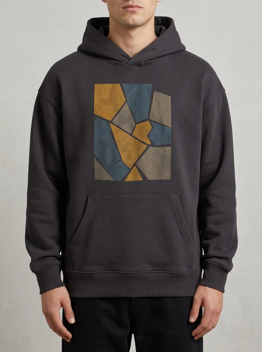Easy-Layer Abstract Geometric Hoodie