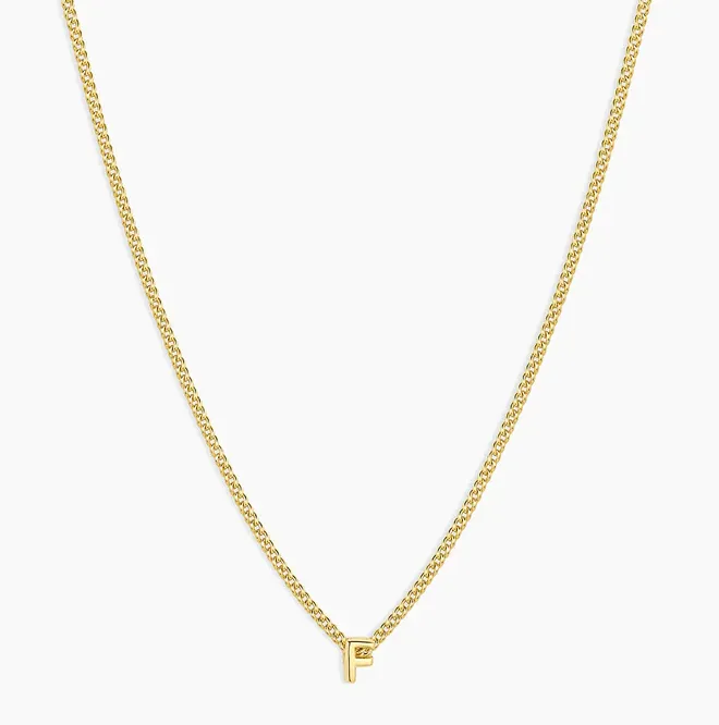 Refined Initial Pendant Necklace