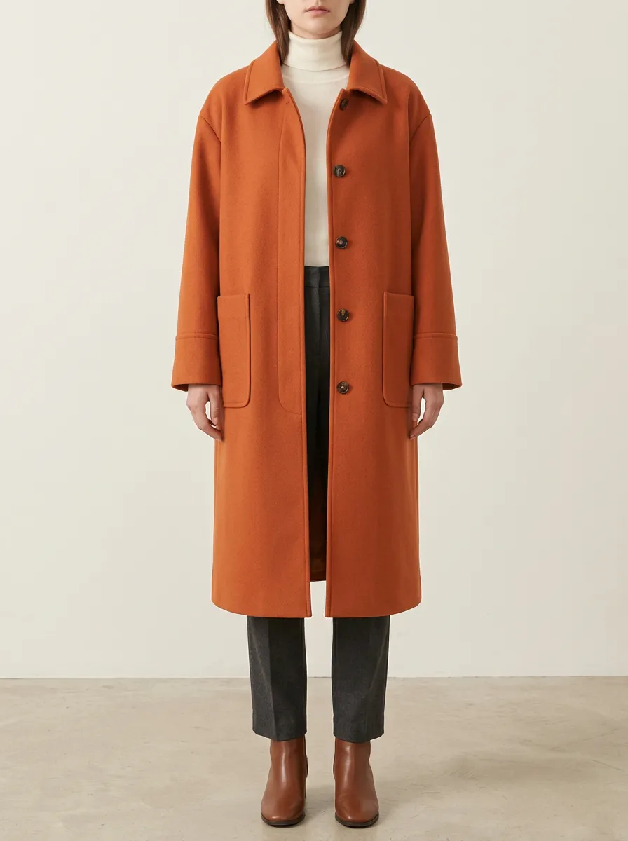 Transitional Wool-Blend Outerwear Coat