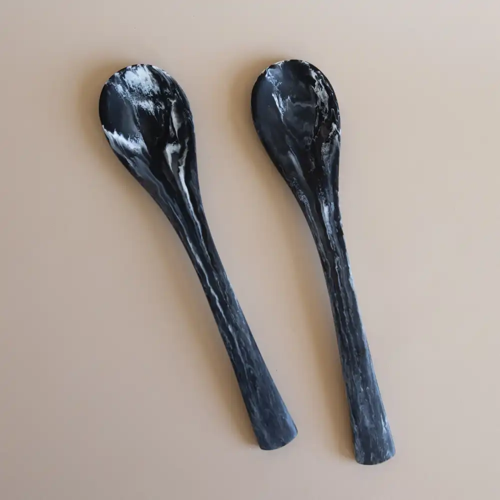 Sculptural Salad Serving Utensils