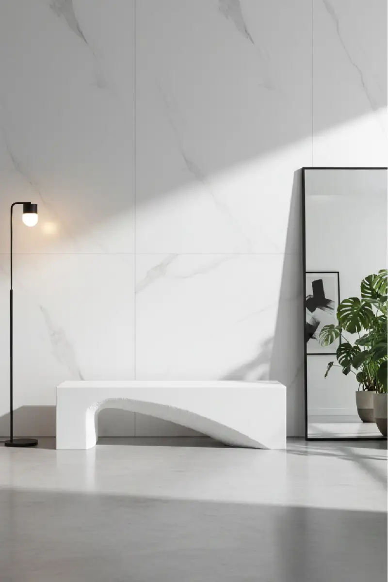 Classic Concrete Accent Bench