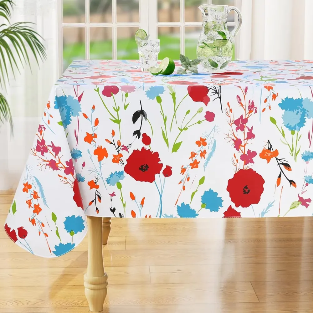 Vibrant Wildflower Tablecloth